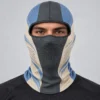Cagoule d’été bleu et beige – trous d’aération latéraux – Image 2 sur 4
