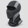 Dark Grey Stretch Balaclava – Mesh Side Panels, Perforated Mouth – Image 3 of 4