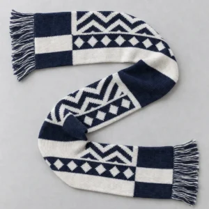 Double-Layer Jacquard Football Scarf