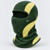 Cagoule en polaire verte et jaune – panneau perforé à la bouche – Image 3 sur 4