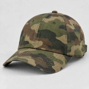 Custom Camo Baseball Cap – Printed Camouflage, Your Logo