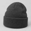 Bonnet à revers personnalisé – Côtes 1x1 en acrylique, revers replié – Image 1 sur 3