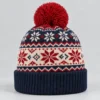 Custom Fair Isle Beanie – Nordic Jacquard, Pom-Pom – Image 1 of 3
