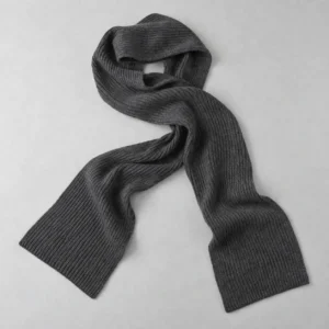 Merino Wool Rib Scarf