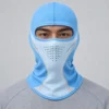 Sommer-Sturmhaube aus Stretch in Hellblau – seitliche Mesh-Lüftung – Bild 2 von 4