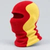 Red and Yellow Fleece Balaclava – Single Top Seam, Perforated Mouth – Image 3 of 4