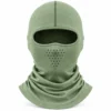 Cagoule stretch vert sauge – couture unique sur le dessus, stretch quatre sens – Image 1 sur 4
